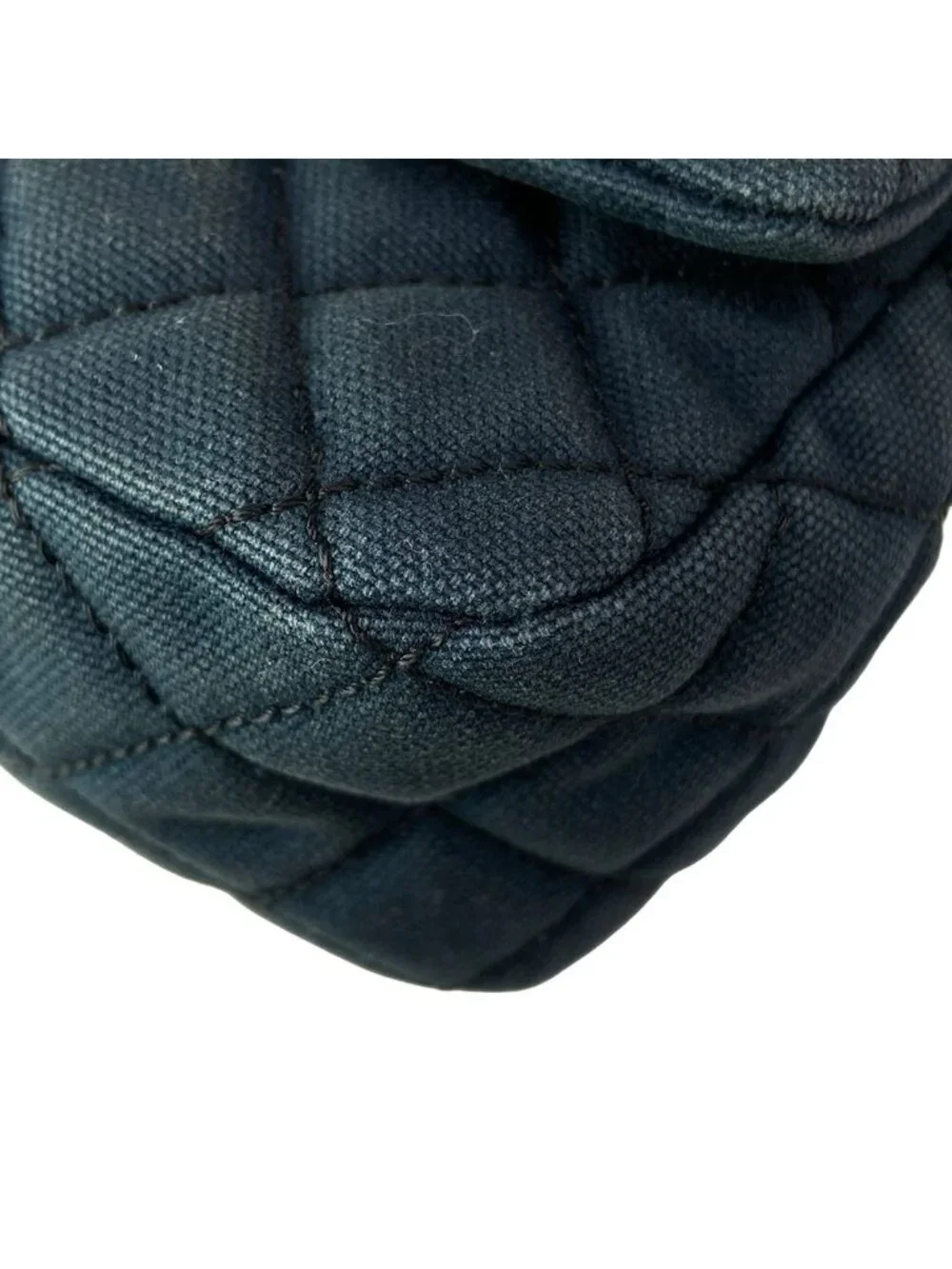 Chanel Shoulder Bag Single Flap Quilted Navy Chain Silver Cruise Line
